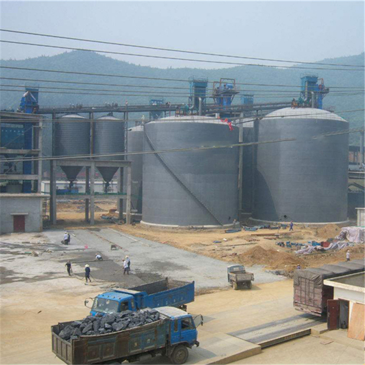 临沧水泥钢板仓2座3000吨青岛项目进入施工